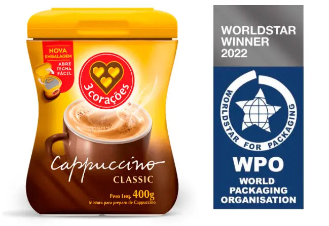 3 Coracoes Cappuccino Classic 400gr
