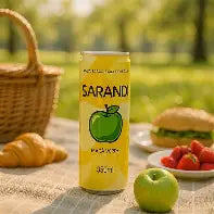 Agua Saborizada com gas Sarandi Sabor Maca Verde 350ml