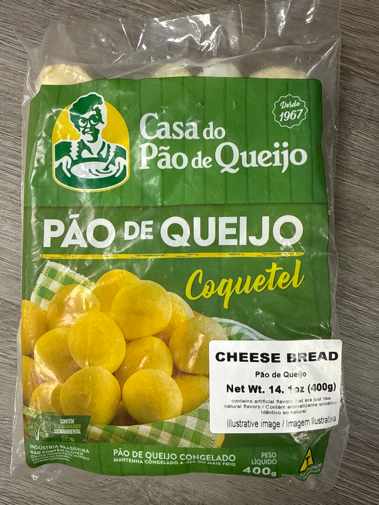 CASA PAO QUEIJO TRAD FROZ 400GR