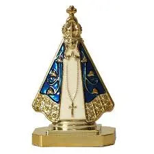 Imagem Nossa Sra Aparecida metal (carro)