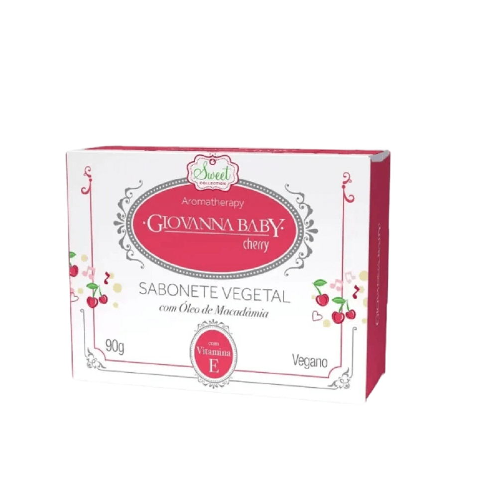 Sabonete Vegetal Em Barra Giovanna Baby Cheerry 90g