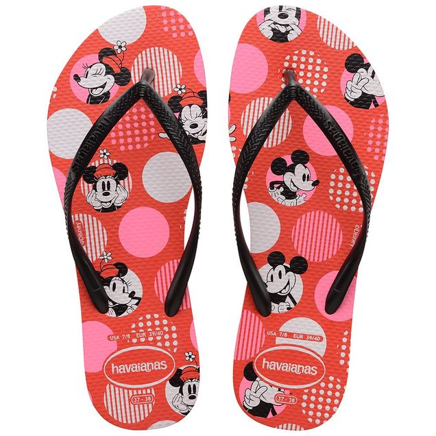 Sandalia Havaiana Slim Disney Vermelho