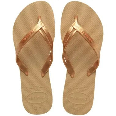 Sandlia Havaiana Elegance Dourado Tamanho 35/36
