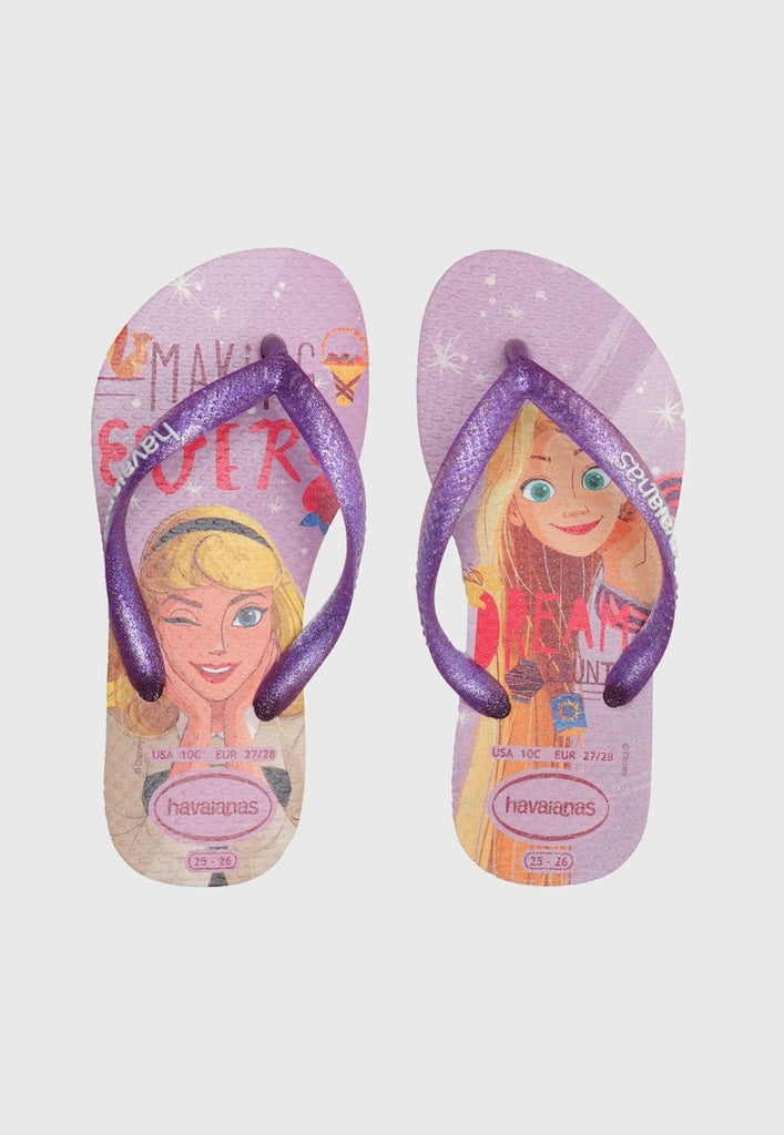 Sandalia Havaiana Slim Disney Princess Palha