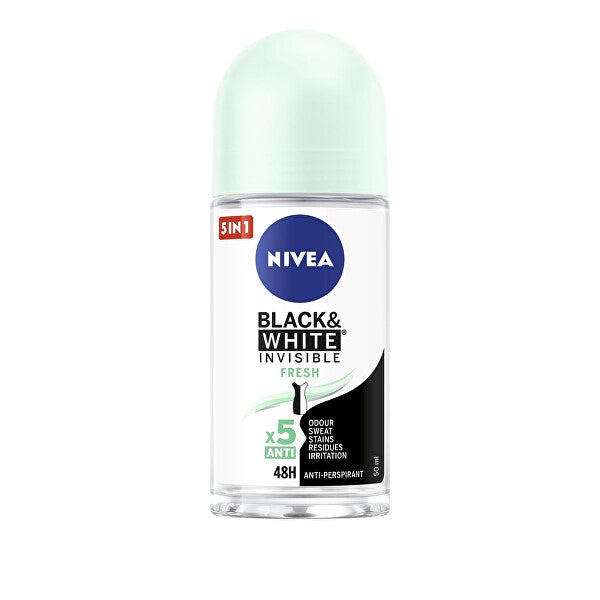 NIVEA Black & White Invisible Fresh Anti White and Yellow Mark Antiperspirant 50 Ml