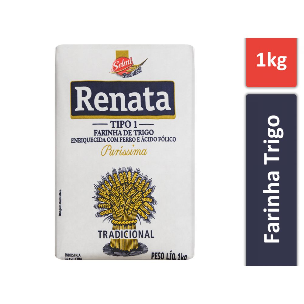 Farinha De Trigo Tradicional Renata Pacote 1KG
