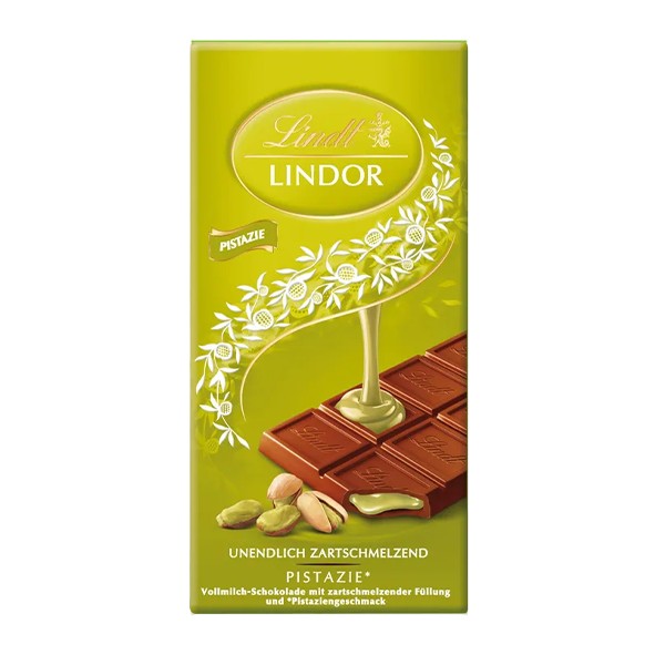Lindt Lindor Pistazie, 100g Tafel
