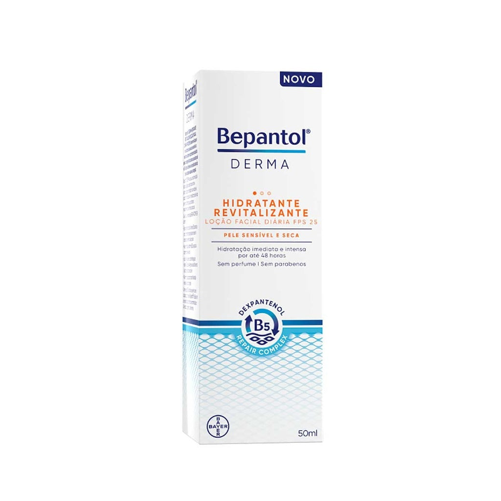 Bepantol Derma Loção Hidratante Facial Revitalizante Fps 25 50ml