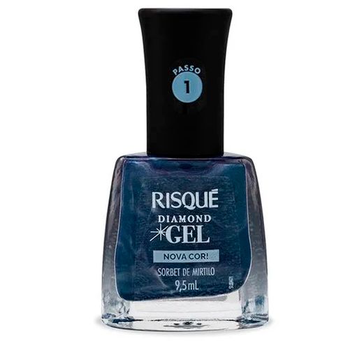Esmalte Risque Diamond Gel Sorbet De Mirtilo