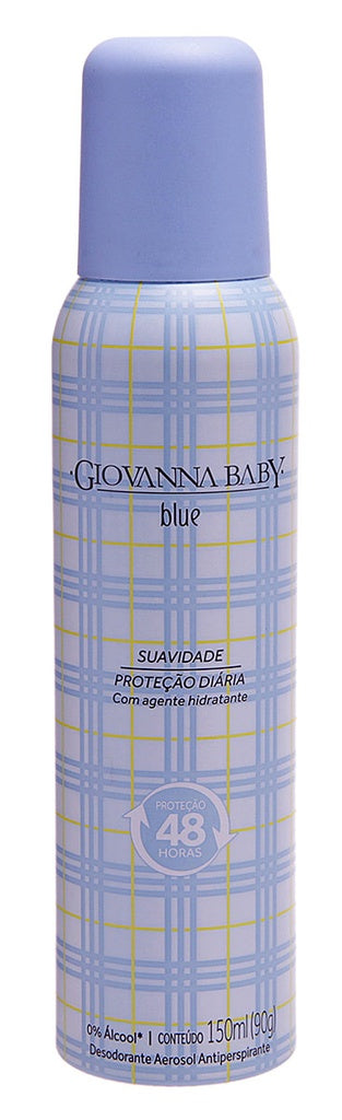 Desodorante E Antitranspirante Aerossol Giovanna Baby Blue 150ml