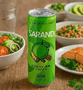 Agua Saborizada Com gas Sarandi sabor Limao, Gengibre e Canela 350ml