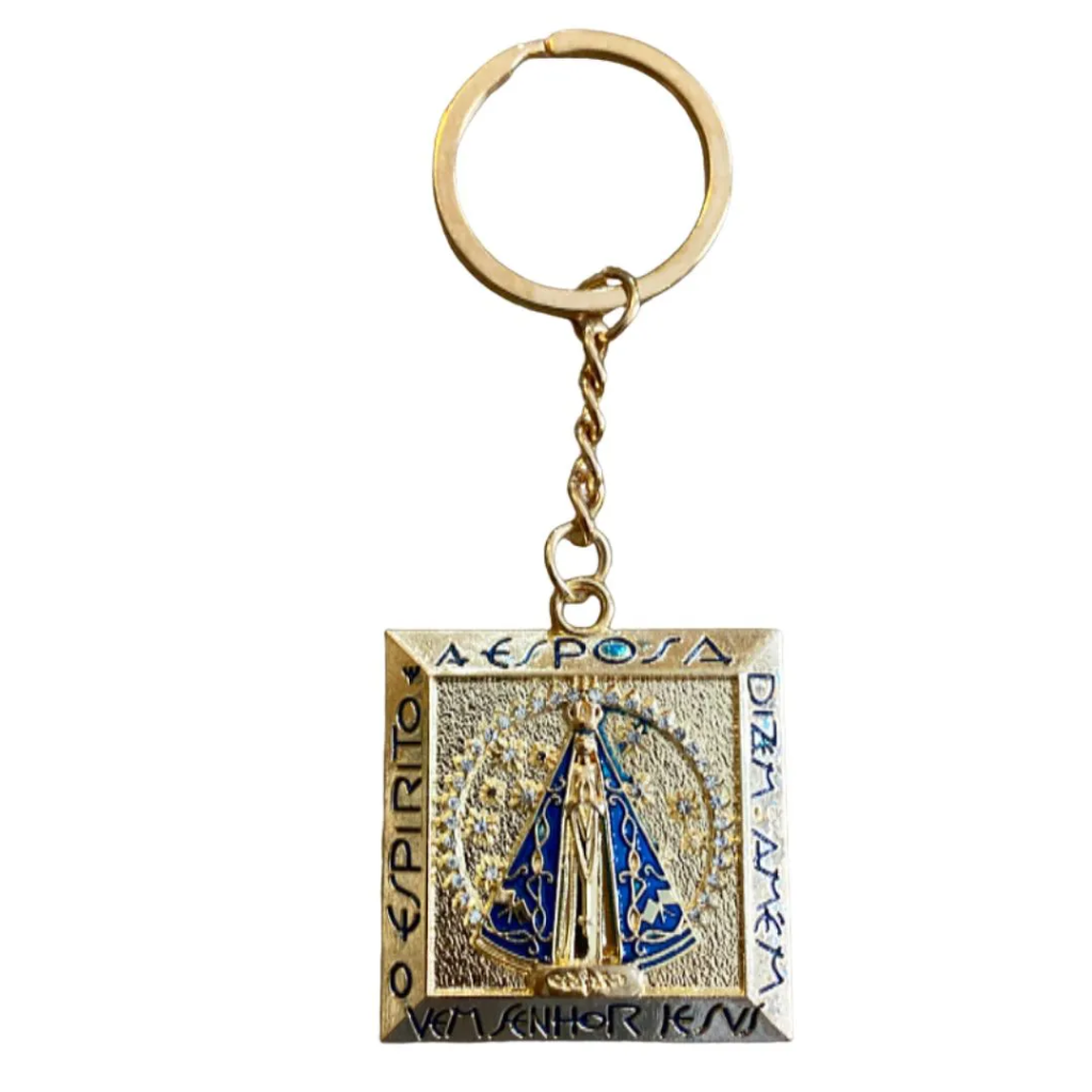 Chaveiro Nossa Sra Aparecida (quadrado)