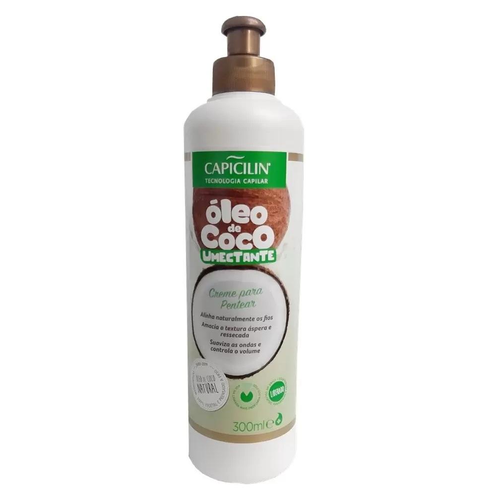 Creme De Pentear Óleo De Coco Umectante Capicilin 300Ml