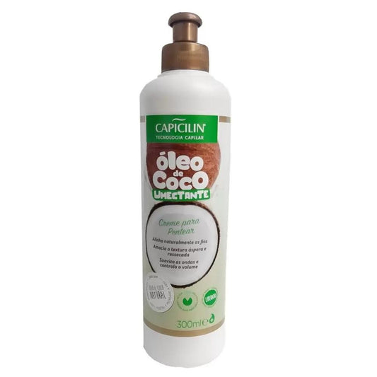 Creme De Pentear Óleo De Coco Umectante Capicilin 300Ml