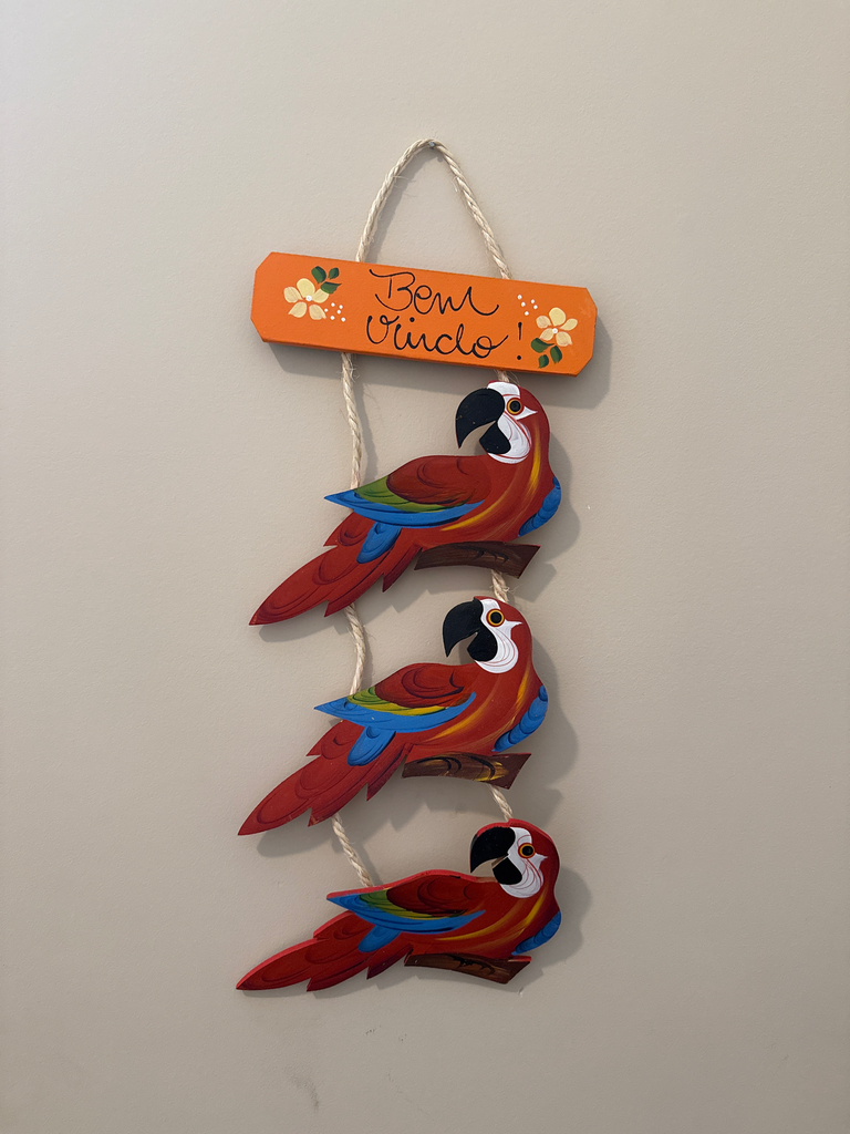 Enfeite parede artesanal c/ frase