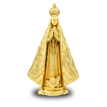 Imagem Nossa Senhora Aparecida Dourada 15cm