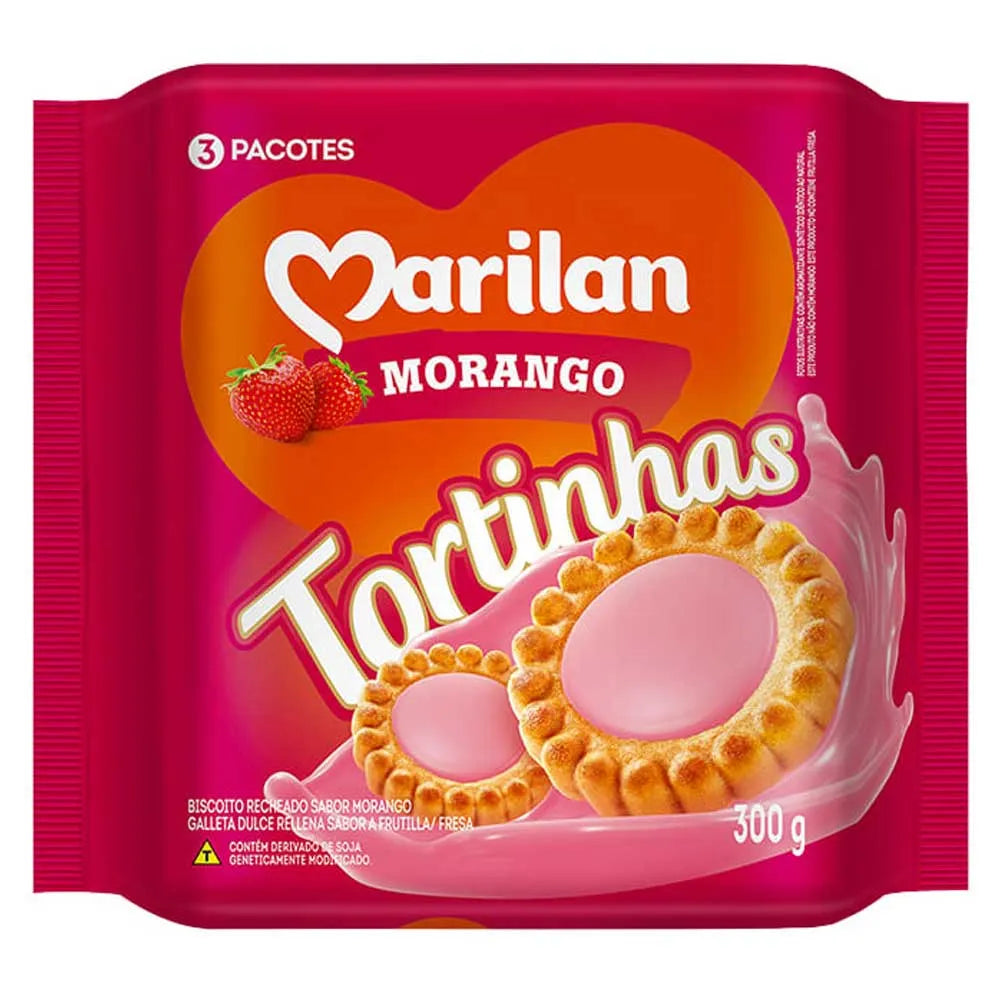 Marilan Tortinhas de Morango 300 g