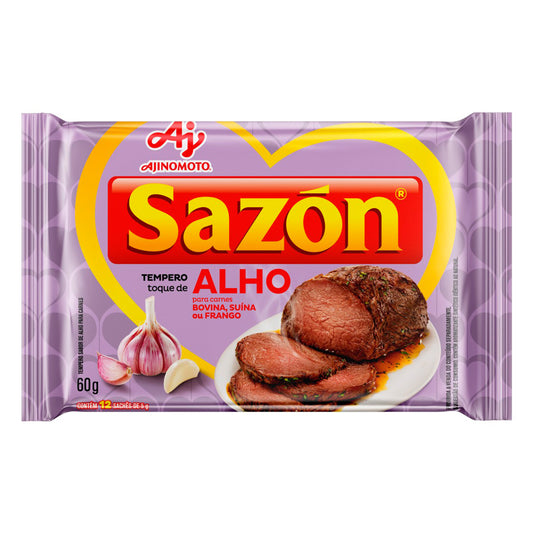 Sazon Tempero Para Carnes Toque De Alho 60g