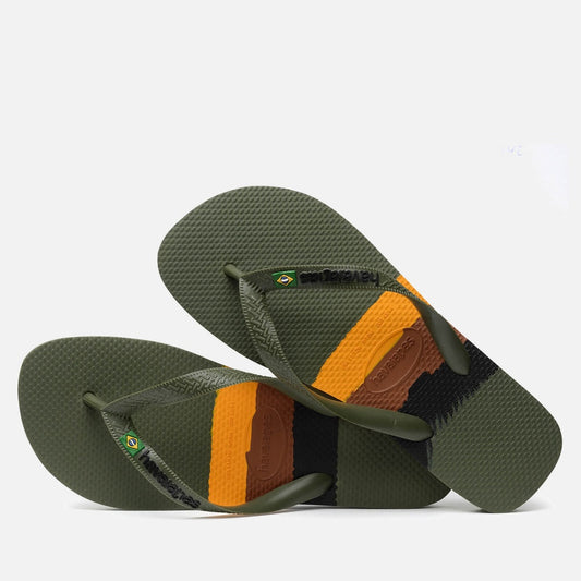 Sandalia Havaiana Brasil Tech Musgo