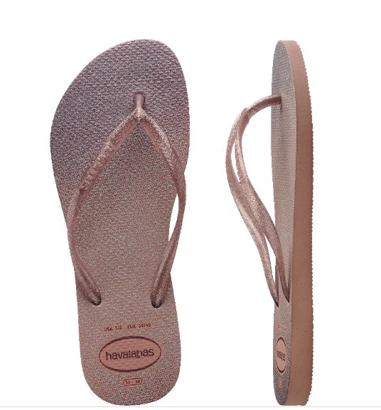 Sandalia Havaiana Slim Gloss Rosa Crocus