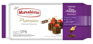 Chocolate Mavalerio Barra Meio Amargo 1Kg