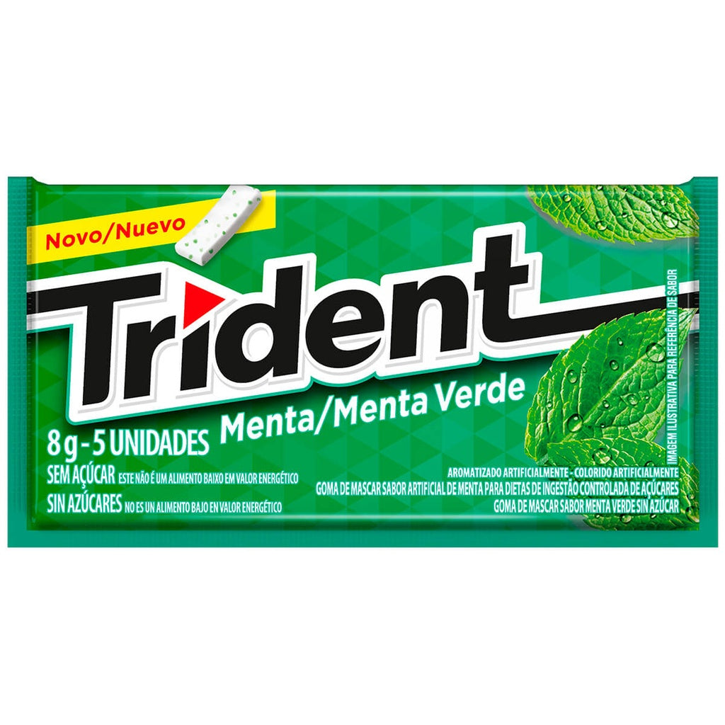 Goma De Mascar Trident Menta 8g