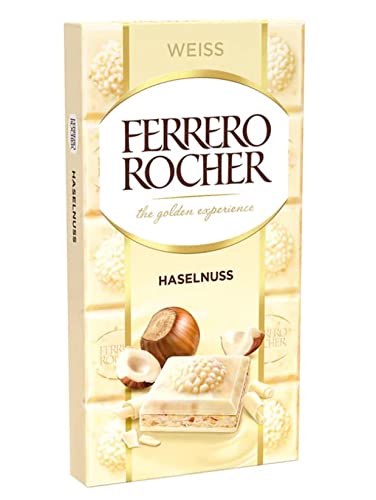 Ferrero Rocher, White Hazelnut Bar, 3.1 Oz