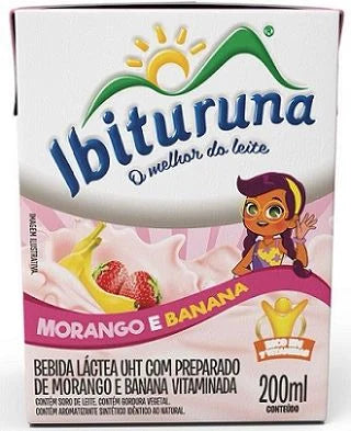 Ibituruna Morango e Banana Bebida