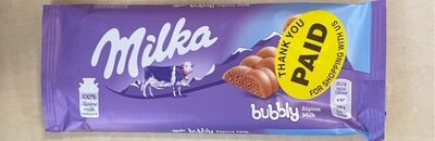 Milka Bubbly Chocolate Bar