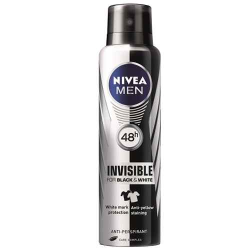 Nivea Antiperspirant Fresh Uomo Invisibile for Black & White for Men - 150 Ml