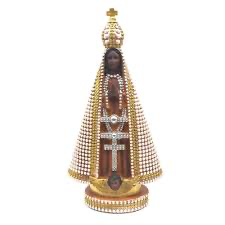 Imagem Nossa Senhora da Aparecida  (manto tipo perola)20cm