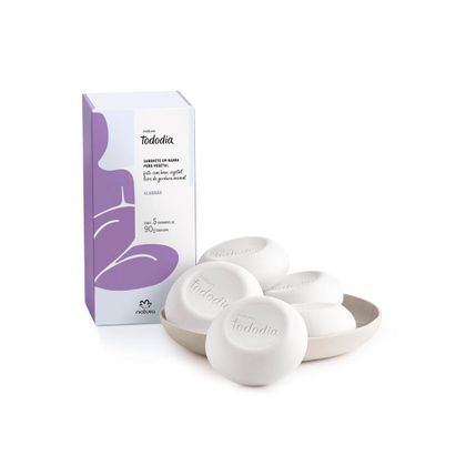 Sabonetes Em Barra Natura Tododia Algodão 5 Unit De 90G Se3498