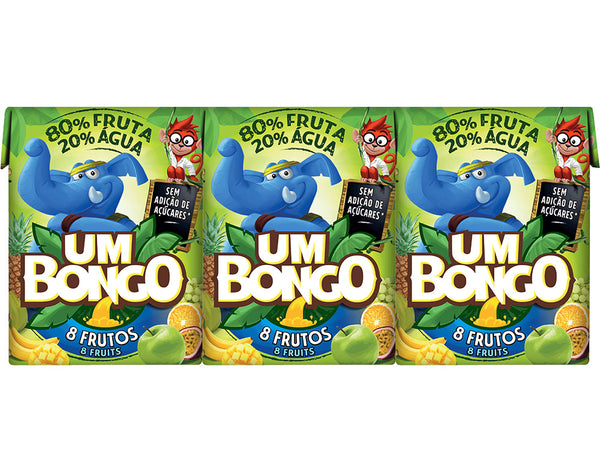 Um Bongo 8 Fruits pct 3x200ml