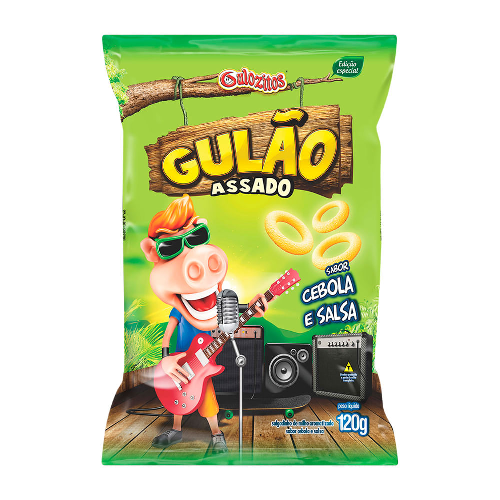 Salgadinho Gulao Assado Cebola E Salsa 120g