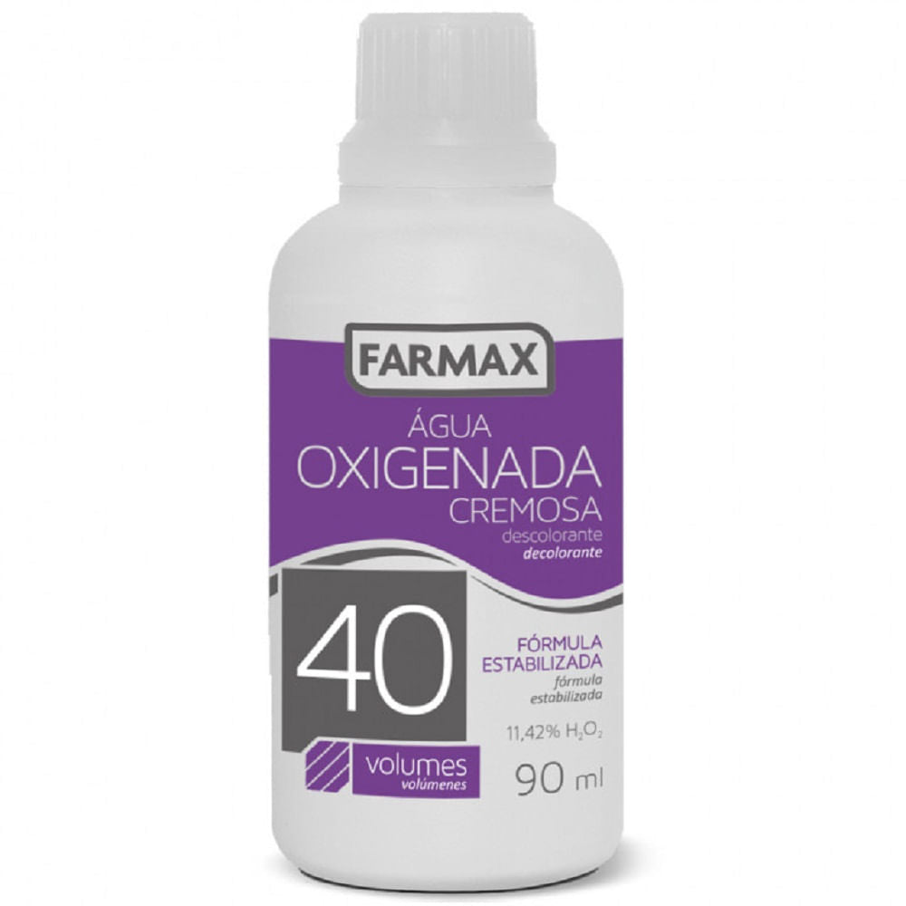 Farmax água Oxigenada 40vol Creme 90ml