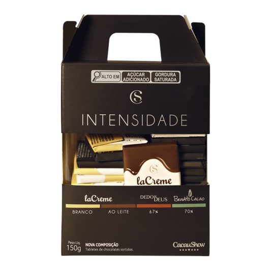 CS Caixa de Tabletes de Chocolate Intensidade 150g