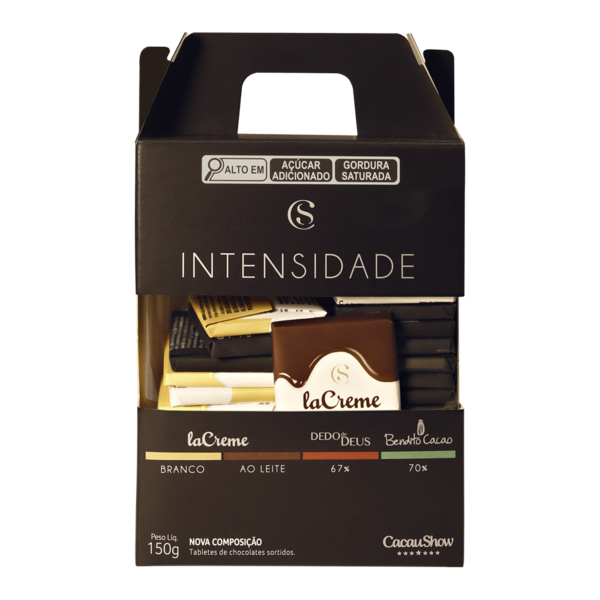 CS Caixa de Tabletes de Chocolate Intensidade 150g