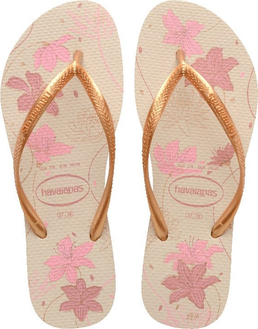 Havaianas Organica Bege Dourado 37/38