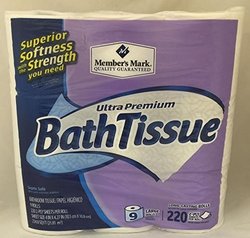 Papel higienico Bath Tissue Member mark pacote c/ 9