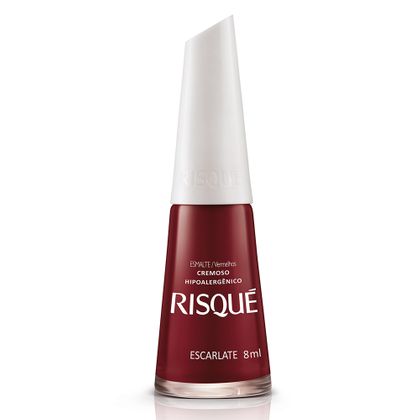 Esmalte Risque Cor Escarlate Hipoalergnico Com 8ml